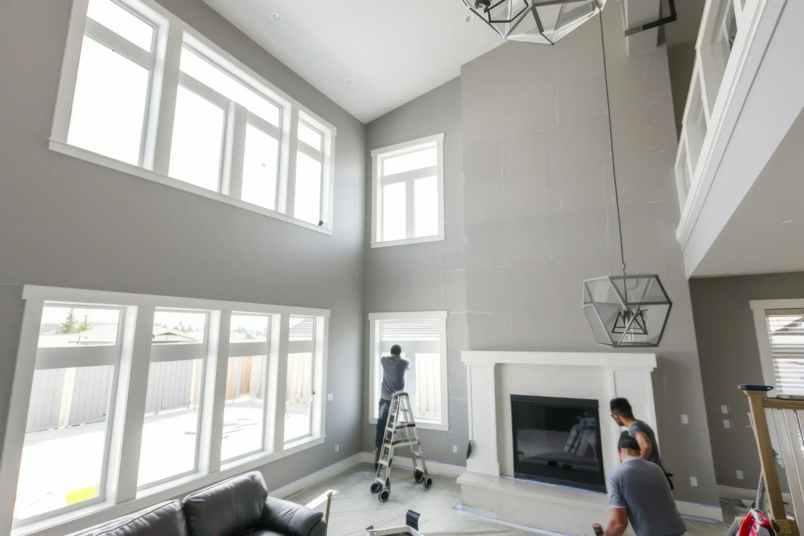 painting-contractor-st-paul-mn-working-on-home
